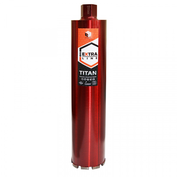Сверло алмазное сегментное САМС 200x450х15x1,1/4UNC Extra Line Titan DIAM