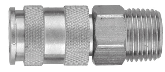 Муфта БРС европейского типа с наружней резьбовой частью BSPT 3/8" GM-03AM Jonnesway