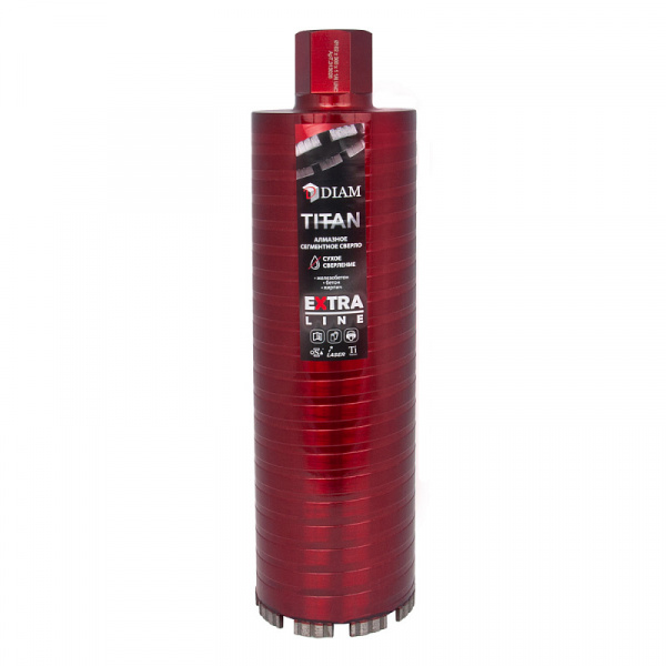 Сверло алмазное сегментное САСС 32x300х3x1,1/4UNC Extra Line Titan DIAM