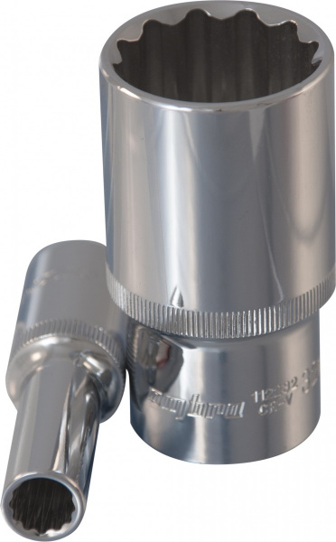 Головка торцевая глубокая 12-гранная 1/2"DR 30 мм 112230 OMBRA